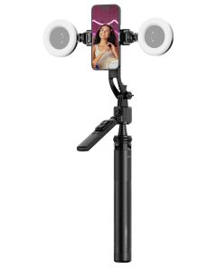 Rollei Stativ Easy Creator Quadpod LED-Kit/ 26946/ AI Tracking: Inteligentní rozpoznávání obličeje