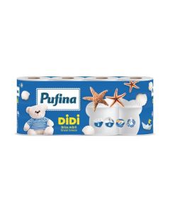 Toaletní papír Pufina Ocean Breeze,3vrstvý,8 rolí