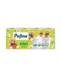 Toaletní papír Pufina Heřmánek, 3vrstvý,8 rolí