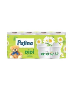 Toaletní papír Pufina Heřmánek, 3vrstvý,16 rolí