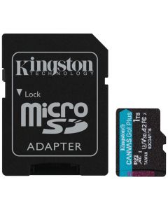 KINGSTON Canvas Go Plus Gen4 1TB microSDXC / C10 / UHS-I U3 V30 / up to  200MB/s / vč. adaptéru