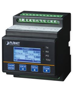 Planet Elektroměr, jednofázový, RC 0~333mv, AC 85/264V, DC 100/300V, RS-485 Modbus RTU, DIN