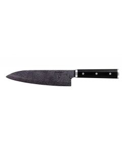 KYOCERA keramický nůž profesionální, černá dřevěná rukojeť, 18 cm dlouhá černá čepel