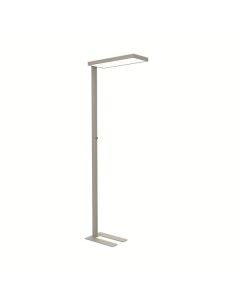 Stojací LED lampa MAULjura - stmívatelná, stříbrná