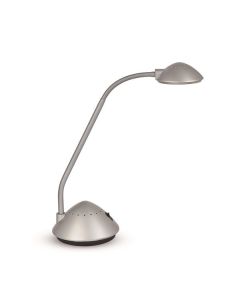 Stolní LED lampa MAULarc - stříbrná