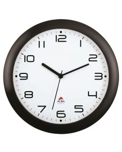 Nástěnné hodiny Hornew - plastové, 30 cm, černé