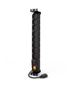 19" napájecí panel ACAR S8/3m 8x230V-3m IEC320 C14