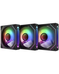 Krux ventilátor Corvus 120 ARGB KIT / 3x120 mm ARGB fan / infinity mirror efekt