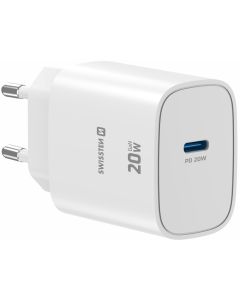 Swissten Síťový Adaptér Edge GaN 1x USB-C PD 20W Bílý