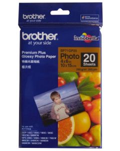 BROTHER fotopapír BP71GP20/ 10x15cm/ Premium Glossy/ 260g/ 20 listů