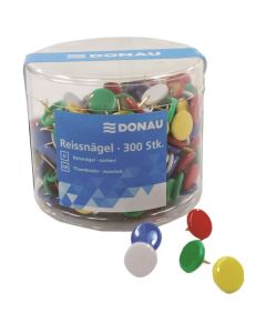 Kovové připínáčky Donau, 300, mix barev
