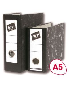Pák.pořadač A5 na výšku HIT Office - 8,mramor čer.