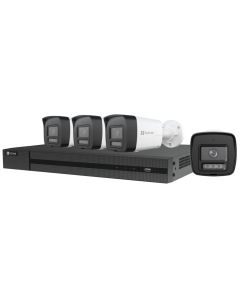 EZVIZ X5K PoE KIT/ bullet/ 8Mpix/ 1x 8CH NVR X5K/ 4x IP kamera H3K/ HDMI/ VGA/ USB/ LAN/ SATA + 2TB HDD