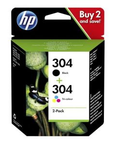 HP originální ink sada HP 304 (CMYK, 100/120str.) pro HP Deskjet 3720, 3721, 3722, 3723, 3724, 3725, 3755