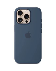 iPhone 16 Pro Max Silicone Case with MS - Denim