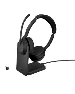 Jabra Evolve2 55/Stereo/ANC/USB-C/BT-USB/Bezdrát/MS/Stand/Černá