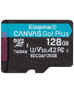 KINGSTON Canvas Go Plus Gen4 128GB microSDXC / C10 / UHS-I U3 V30 / up to  200MB/s / bez adaptéru