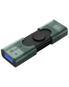 KINGSTON DataTraveler DuoG2 256GB / USB 3.2 Gen1 / USB-A + USB-C / zeleno-černá