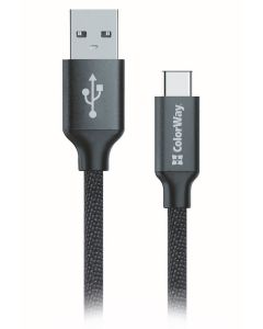 Colorway Datový Kabel Usb /Type-C/ 1m/ 2.1A/ Černý