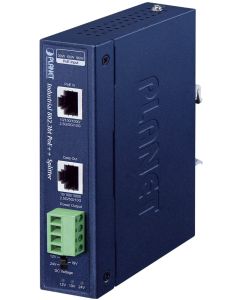 Planet IPOE-176S, Ultra PoE++ průmyslový Splitter, výstup 12V,19V a 24V, 10 Gb, DIN, IP30, -40~75st.