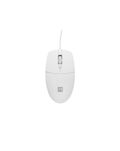 Natec optická myš RUFF 2/1 000 DPI/Kancelářská/Optická/1 000 DPI/Drátová USB/Bílá