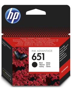 HP inkoustová kazeta 651 černá C2P10AE originál