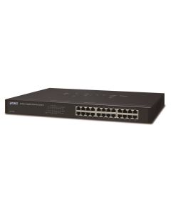Planet GSW-2401 Switch 24x 10/100/1000, kov, rackmount, fanless