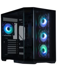 BitFenix skříň T10 Negro / ATX / 4x 120mm ARGB fan + controller / USB 3.0 / USB-C / panoramatická / černá