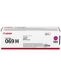 Canon originální vysokokapacitní toner Cartridge 069 H M magenta, MF752Cdw, 754Cdw, LBP673Cdw, kapacita5 500 stran/K/