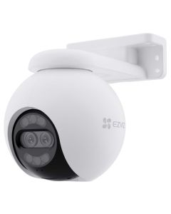 EZVIZ IP kamera H80x Dual 4K/ PTZ/ Wi-Fi/ 8+2 Mpix/ krytí IP65/ objektiv 4mm/ H.265/ IR přísvit až 30m/ bílá