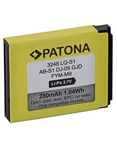PATONA baterie pro chytré hodinky DZ09, QW09, W8, A1, V8, X6, 280mAh, LQ-S1