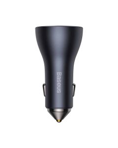 Baseus CGJP010013 Nabíječka do Auta Triple Quick Charger USB/USB-C/USB-C 65W Dark Grey