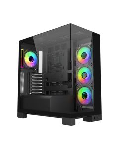 FSP M540-BA/Midi Tower/Transpar./Černá