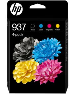 HP 937 CMYK originální kazeta 4-pack