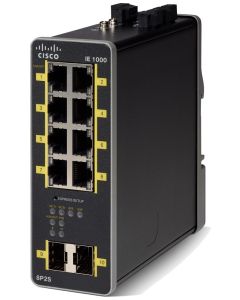 Cisco IE-1000-8P2S-LM průmslový switch řízený   8x 10/100 (PoE+) + 2 x 1000Base-X SFP (uplink)
