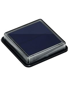 IMMAX TERRACE venkovní solární LED osvětlení/ 1,5W/ 30lm/ IP68/ 110x110x22mm/ černá