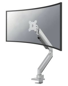 Neomounts Select NM-D775SILVERPLUS/Držák zakřiv. displeje/na stůl/10-49"/svorka/VESA 100X100/nosn. 10kg/plyn. píst/stříb