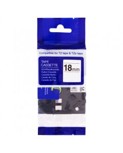 PRINTLINE kompatibilní páska s Brother HSe-651, 18mm, černý tisk/ žlutý podklad, bužírka