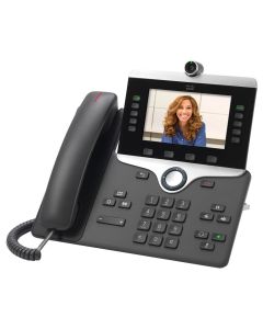 Cisco CP-8865-K9=  IP telefon, barevný displej, 2x 10/100Base-T RJ-45 s funkcí switche, PoE napájení, 2x USB