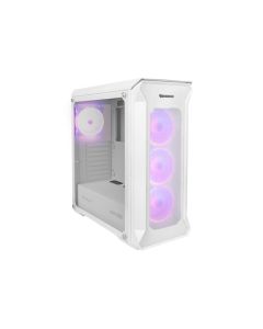 Počítačová skříň Genesis IRID 505 ARGB V2/Midi Tower/Transpar./Bílá