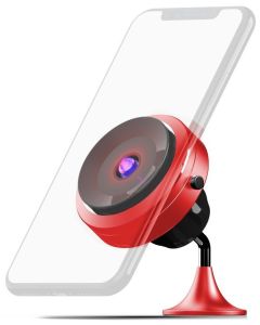 MISURA držák mobilu s elektrickou přísavkou a bezdrátovým nabíjením MA05 - červený