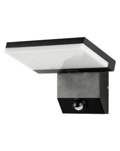 IMMAX MODERN venkovní LED osvětlení nástěnné s PIR čidlem, 18W, 1278lm, IP65, černé