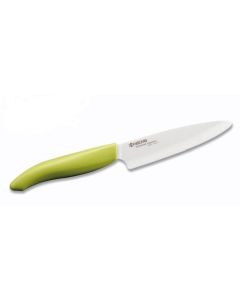 KYOCERA keramický nůž s bílou čepelí/ 11 cm dlouhá čepel/ zelená plastová rukojeť