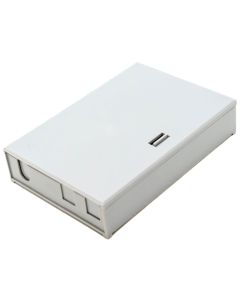 XtendLan mini rozvaděč, 4 porty, 1x průchozí kabel, 6 svarků, ST/SC/Duplex LC/pigtaily, stoupačkové/průběžné