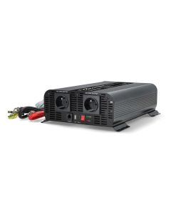 NEDIS měnič napětí/ čistá sinusoida/ 24 V DC/230 V AC 50 Hz/ 2000 W (4000 W špička)/ USB-A / USB-C/ 2x zásuvka typu E