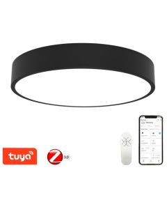 IMMAX NEO RONDATE SLIM SMART stropní svítidlo 80 x 7cm 65W černé Zigbee 3.0, TUYA