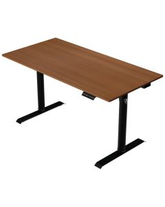 AROZZI herní stůl ARENA NORDICO Dark Walnut/ motorizovaný/ barva deska ořech, nohy černé/ šíře 140cm/ výška 71-115 cm