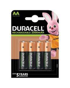 DURACELL Nabíjecí baterie tužková AA 2500 mAh 4 ks