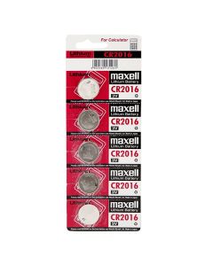 Maxell Jednorázová lithiová baterie CR2016, 5-pack