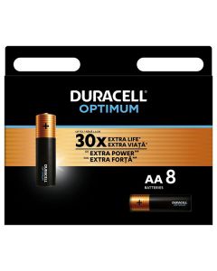 Duracell Optimum Jednorázová alkalická baterie AA, 8-pack